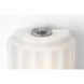 Chapman & Myers Madden LED 4.25 inch Alabaster and Polished Nickel ADA Fluted Linear Sconce Wall Light