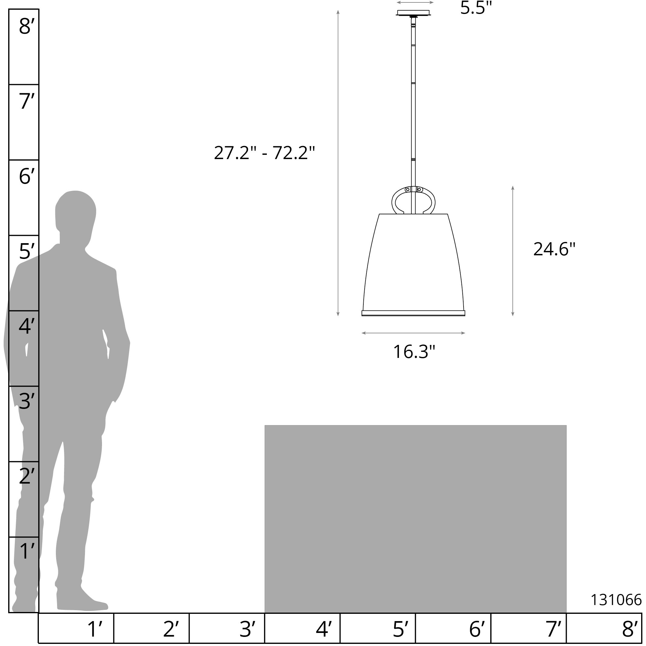 Caliper 1 Light 16.3 inch Dark Smoke Pendant Ceiling Light in Clear, Large