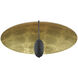 Pinders 2 Light 27.75 inch Contemporary Gold Leaf Flush Mount Ceiling Light