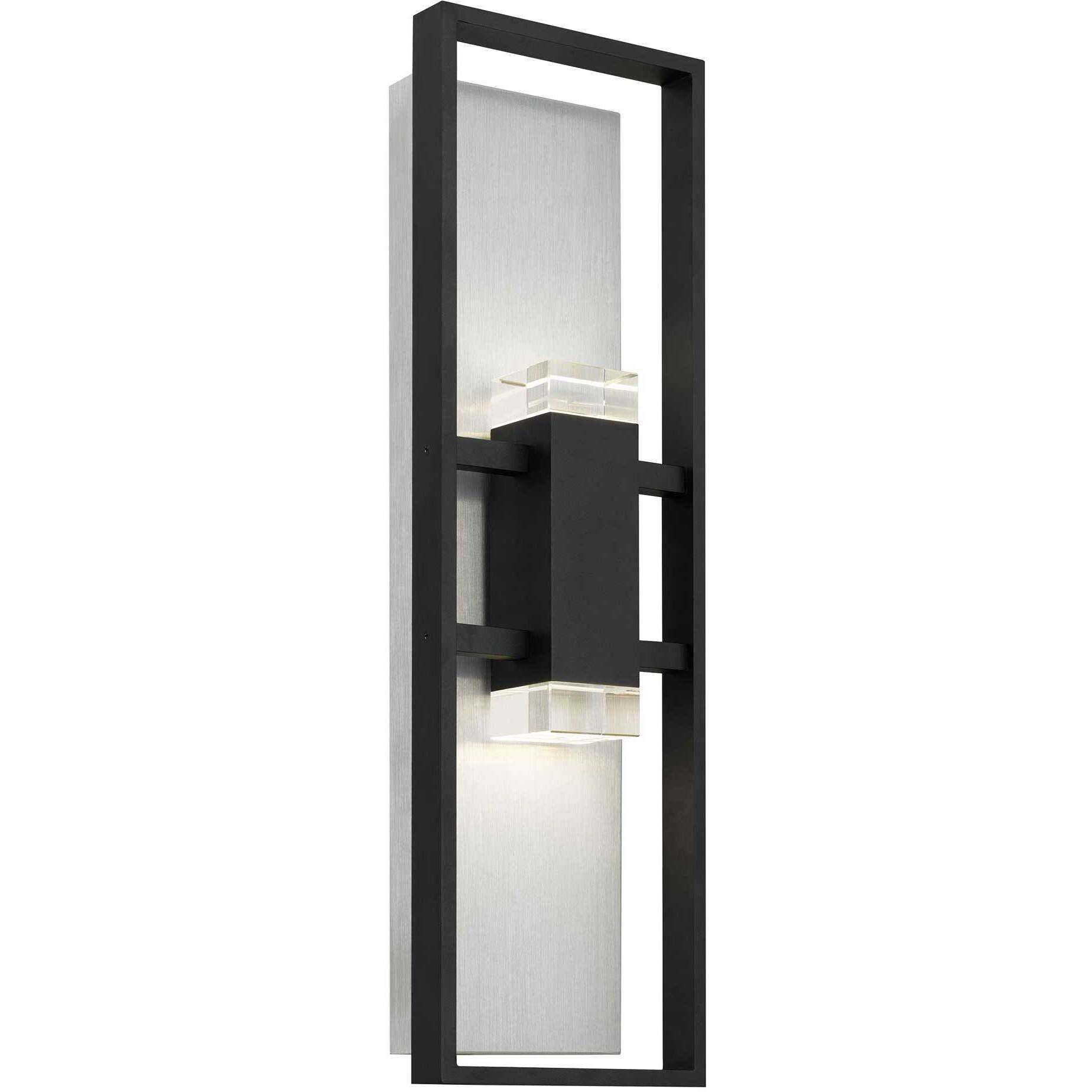 Mars LED 24 inch Sand Black Outdoor Wall Sconce