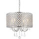 Elise 4 Light 17 inch Chrome Pendant Ceiling Light