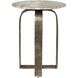 Warner 24 X 18 inch Antiqued Champagne and Toronto Marble Indoor Outdoor Side Table