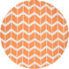 Fallon 96 X 96 inch Bright Orange, Cream Rug