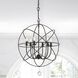 Solaris 6 Light 22.5 inch English Bronze Chandelier Ceiling Light