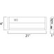 CounterMax MX-L120-DL 120 LED 21 inch Metallic Bronze Under Cabinet