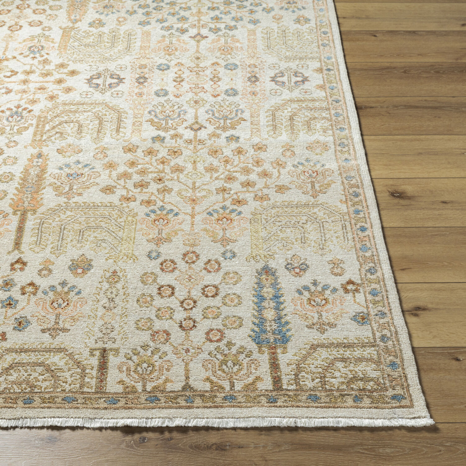 Anelka 144 X 108 inch Ash / Khaki / Pearl / Sand Handmade Rug in 9 x 12