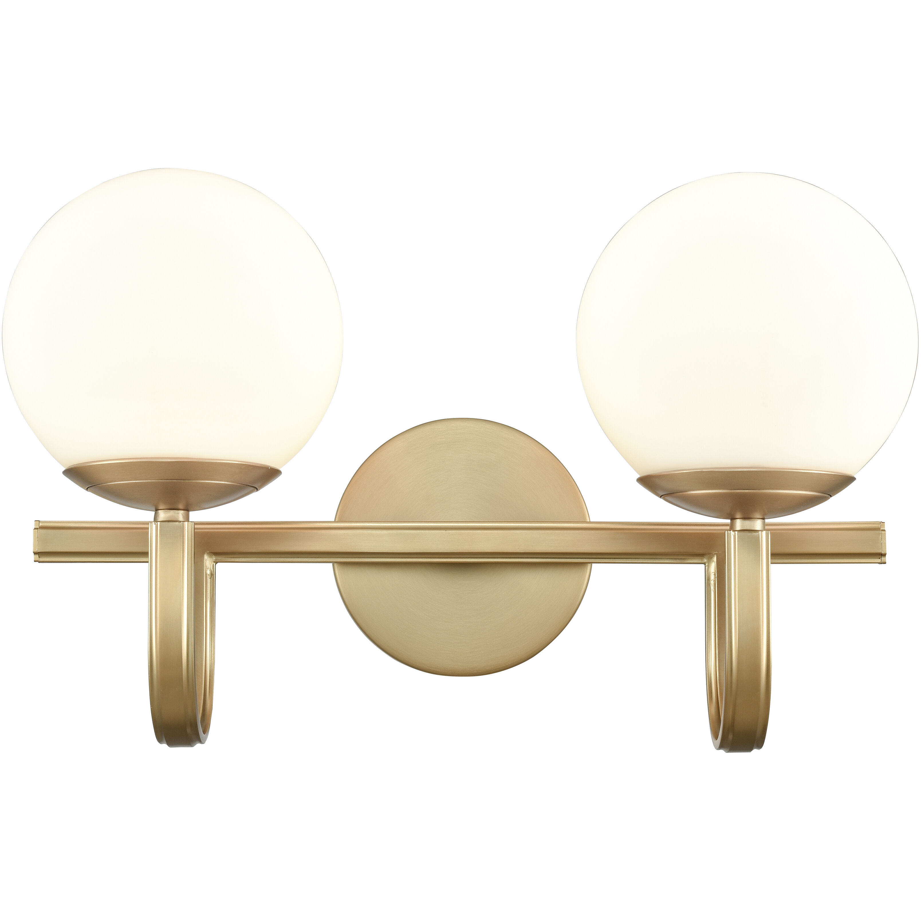 Caroline 2 Light 16 inch Brushed Gold Vanity Light Wall Light