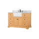 Franklin 48 X 22 X 35 inch Natural Wood Bathroom Vanity Cabinet