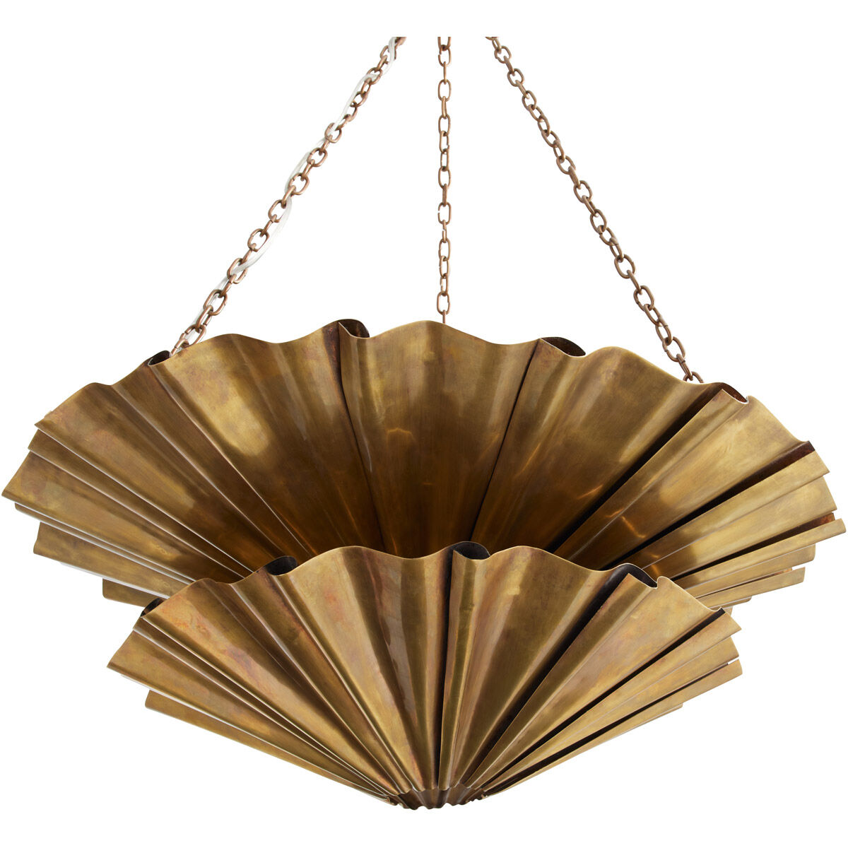 Katya 9 Light 28 inch Vintage Brass Chandelier Ceiling Light