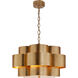 AERIN Arabelle 5 Light 28 inch Gild Hanging Shade Ceiling Light