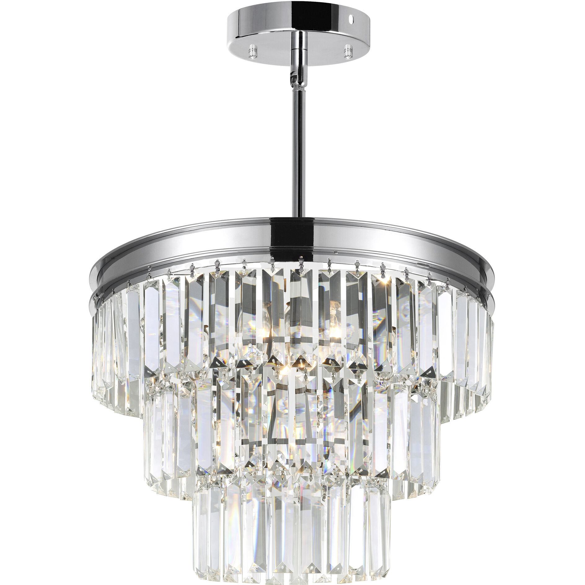 Weiss 5 Light 18 inch Chrome Down Chandelier Ceiling Light