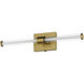 Fuse LED 1.75 inch Natural Aged Brass Bath Vanity Wall Light