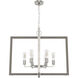 Woodburn 6 Light 30.5 inch Brushed Nickel Pendant Ceiling Light