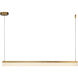 Nio 45.25 inch Vintage Brass Linear Pendant Ceiling Light