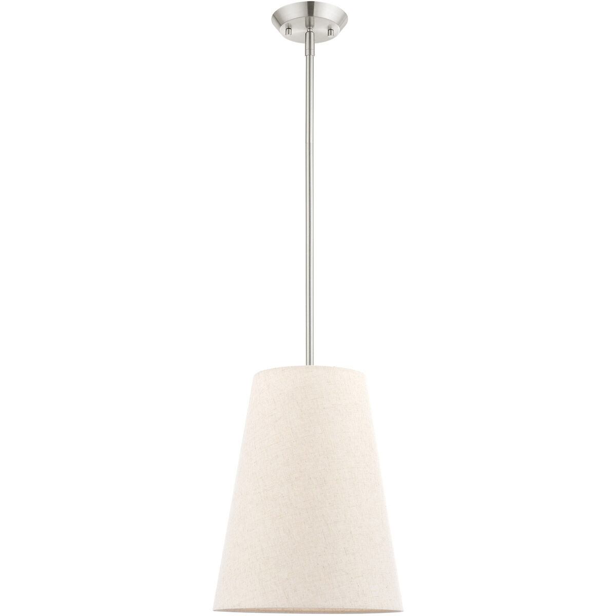 Prato 1 Light 11 inch Brushed Nickel Pendant Ceiling Light