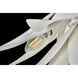 Agave LED 26 inch Textured Plaster Chandelier Ceiling Light