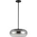 Trinity Pendant Ceiling Light in Smoked Glass