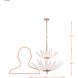 Zanara 9 Light 26 inch Gold Dust Pendant Ceiling Light