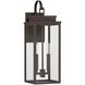 Hillside 2 Light 19.75 inch Dark Bronze Exterior Wall Sconce
