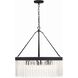 Emory 8 Light 24 inch Black Forged Chandelier Ceiling Light