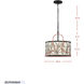 Scribble 3 Light 18 inch Matte Black with Artifact Pendant Ceiling Light, Semi-Flush Convertible, Smithsonian Collaboration