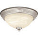 Stevens LED 13 inch Satin Nickel Flush Mount Ceiling Light