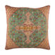 Shadi 20 X 20 inch Khaki and Bright Orange Throw Pillow