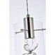 Hana 1 Light 7 inch Chrome Pendant Ceiling Light