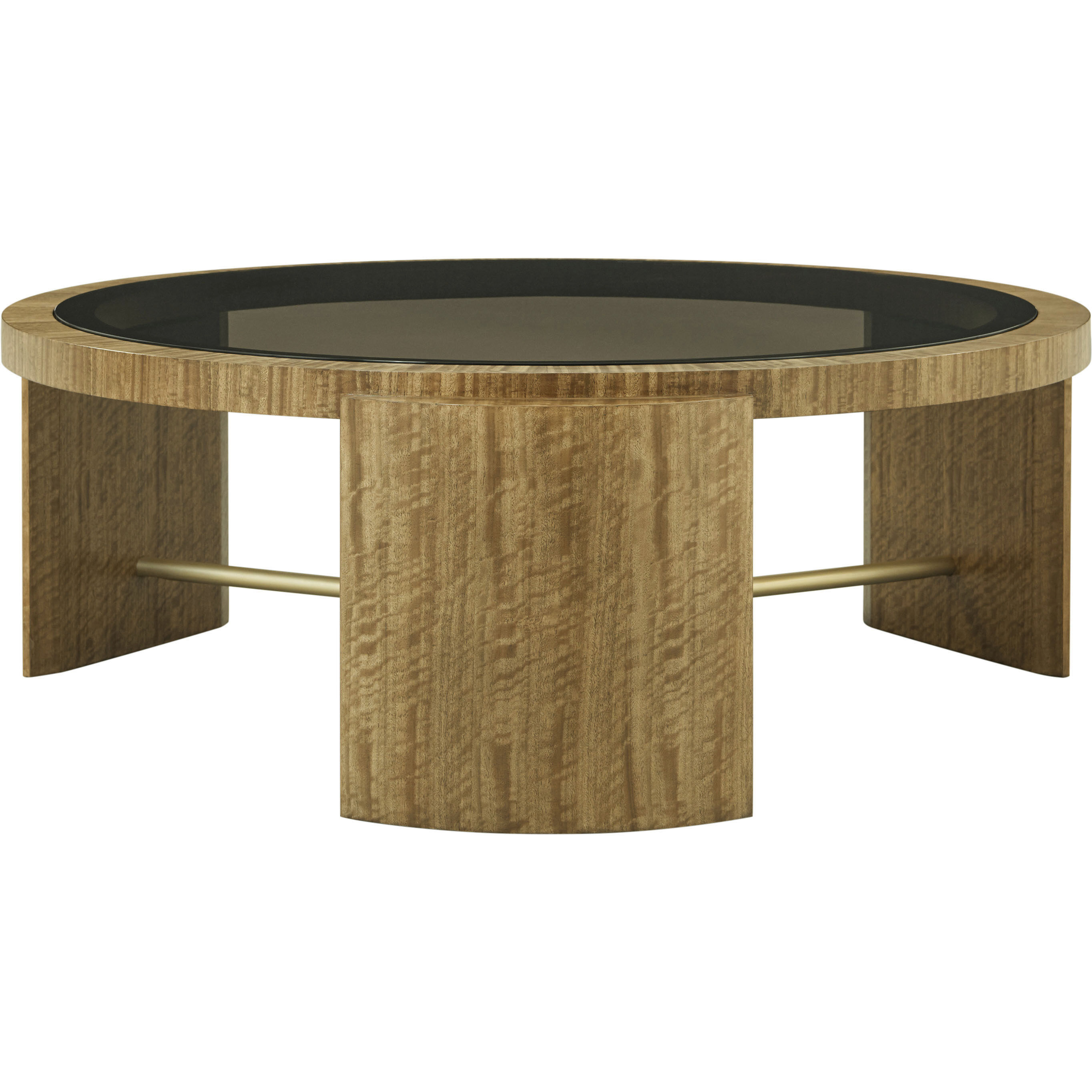 Jenson 48 X 48 inch Cocktail Table, Wooden with Glass Top