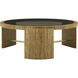 Jenson 48 X 48 inch Cocktail Table, Wooden with Glass Top