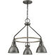 North Shore 3 Light 24 inch Iron with Palisade Gray Outdoor Pendant