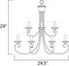 Loft 9 Light 30 inch Oil Rubbed Bronze Multi-Tier Chandelier Ceiling Light in Candelabra Base Incandescent