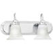 Homestead 2 Light 18 inch Chrome Vanity Light Wall Light