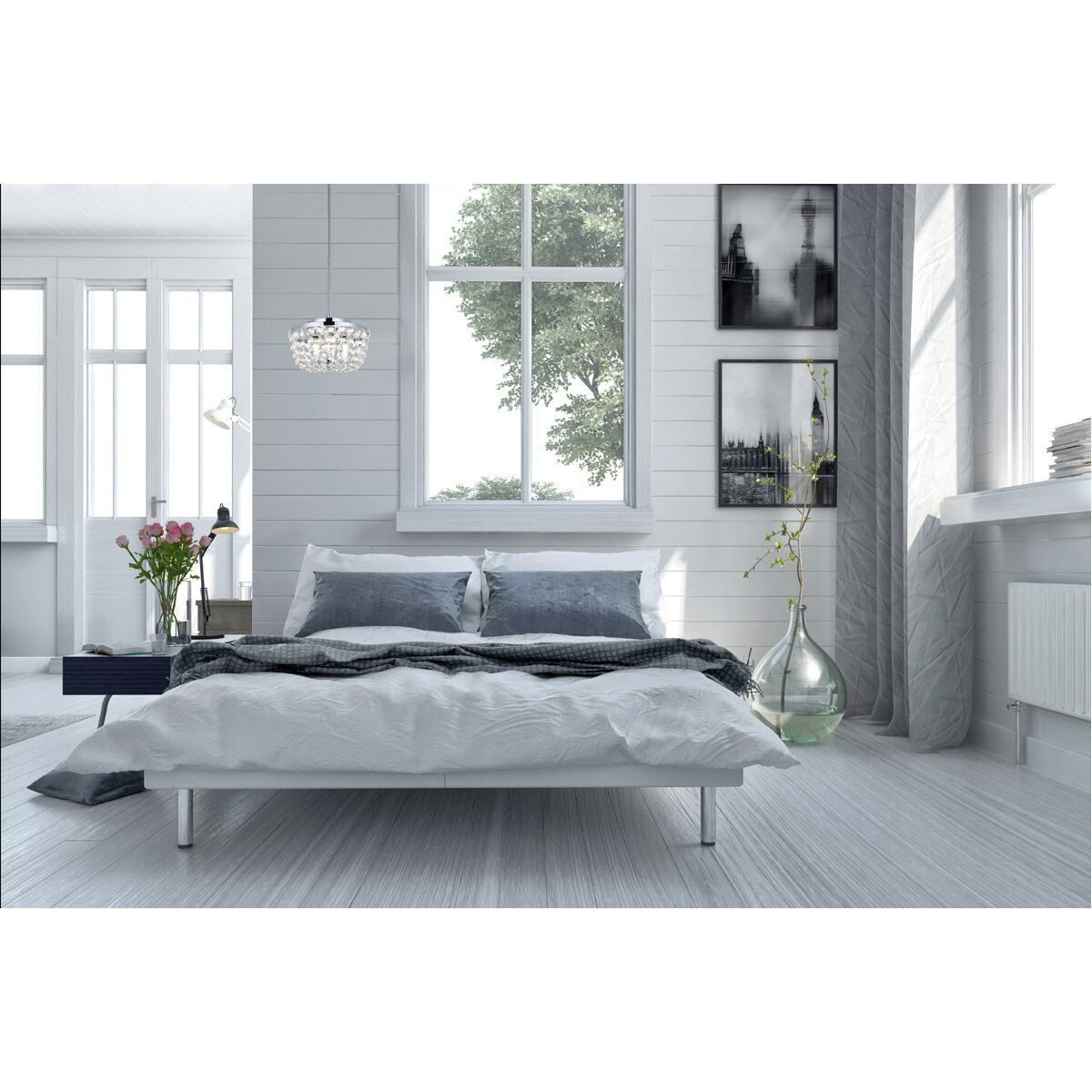 Gianna 3 Light 10 inch Chrome Pendant Ceiling Light