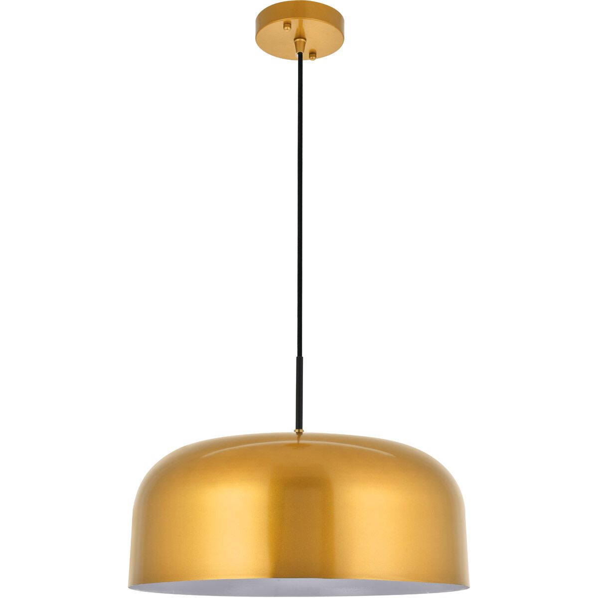 Etude 1 Light 16.5 inch Satin Gold Pendant Ceiling Light