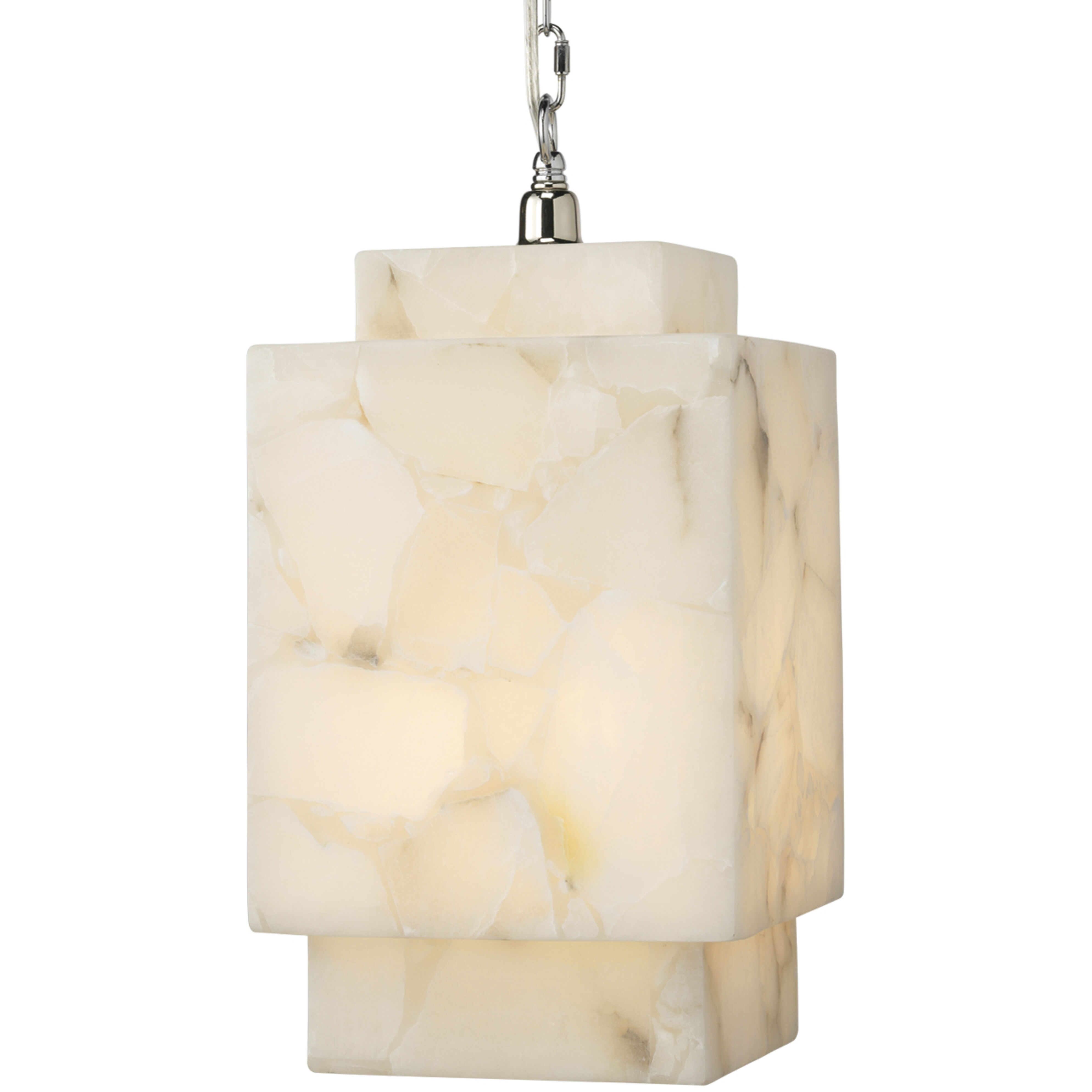 Borealis 1 Light 9 inch Alabaster Pendant Ceiling Light, Cube