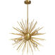 Vega LED 24 inch Gold with Vintage Bronze Pendant Ceiling Light in Gold and Vintage Brass