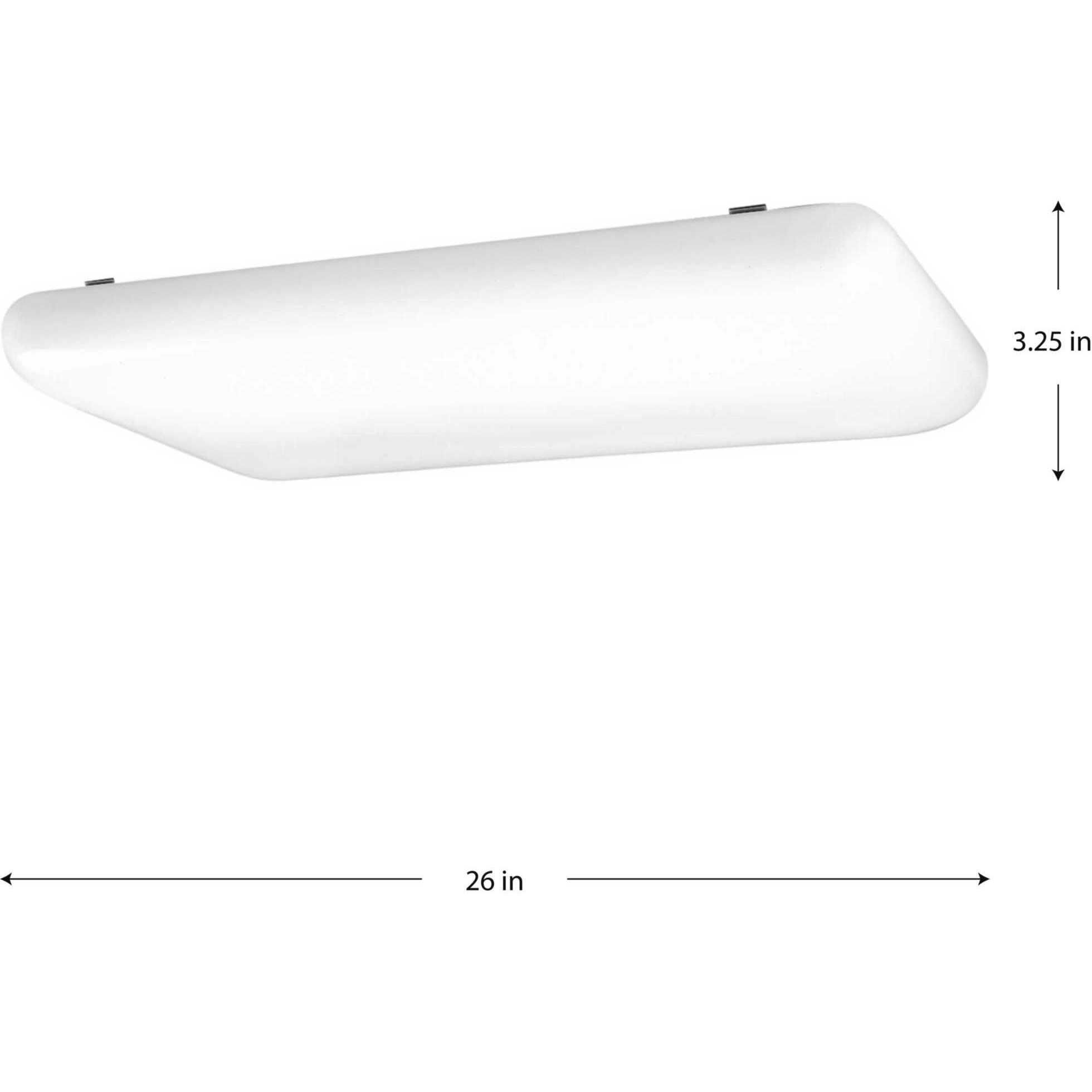 Linear Cloud LED 10.25 inch White Linear Flush Mount Ceiling Light