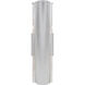 Espada 2 Light 16 inch Silver Outdoor Wall Sconce