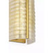 AERIN Claude LED 5.5 inch Hand-Rubbed Antique Brass Linear Sconce Wall Light in Gold Graniglia Glass