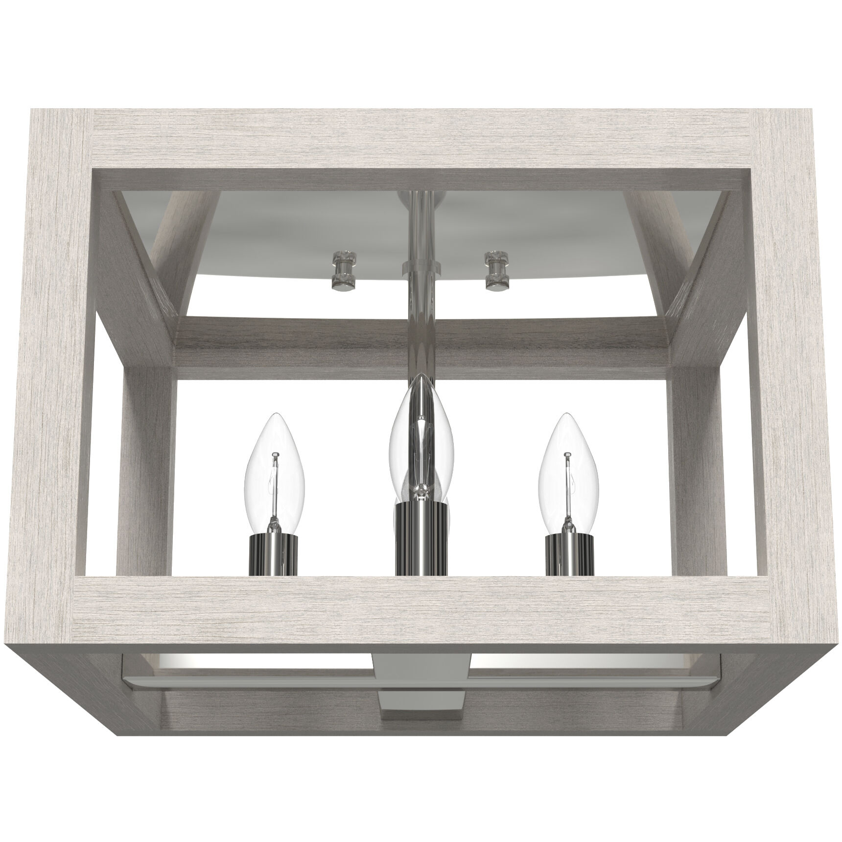 Squire Manor 4 Light 12 inch Chrome Flush Mount Ceiling Light