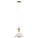 Hatteras Bay 1 Light 8 inch Polished Nickel Mini Pendant Ceiling Light