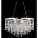 Hollywood Blvd. LED 18 inch Polished Nickel and Clear Glass Tear Drops Chandelier Ceiling Light