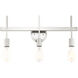 Prague 3 Light 23.5 inch Brushed Nickel Vanity Sconce Wall Light