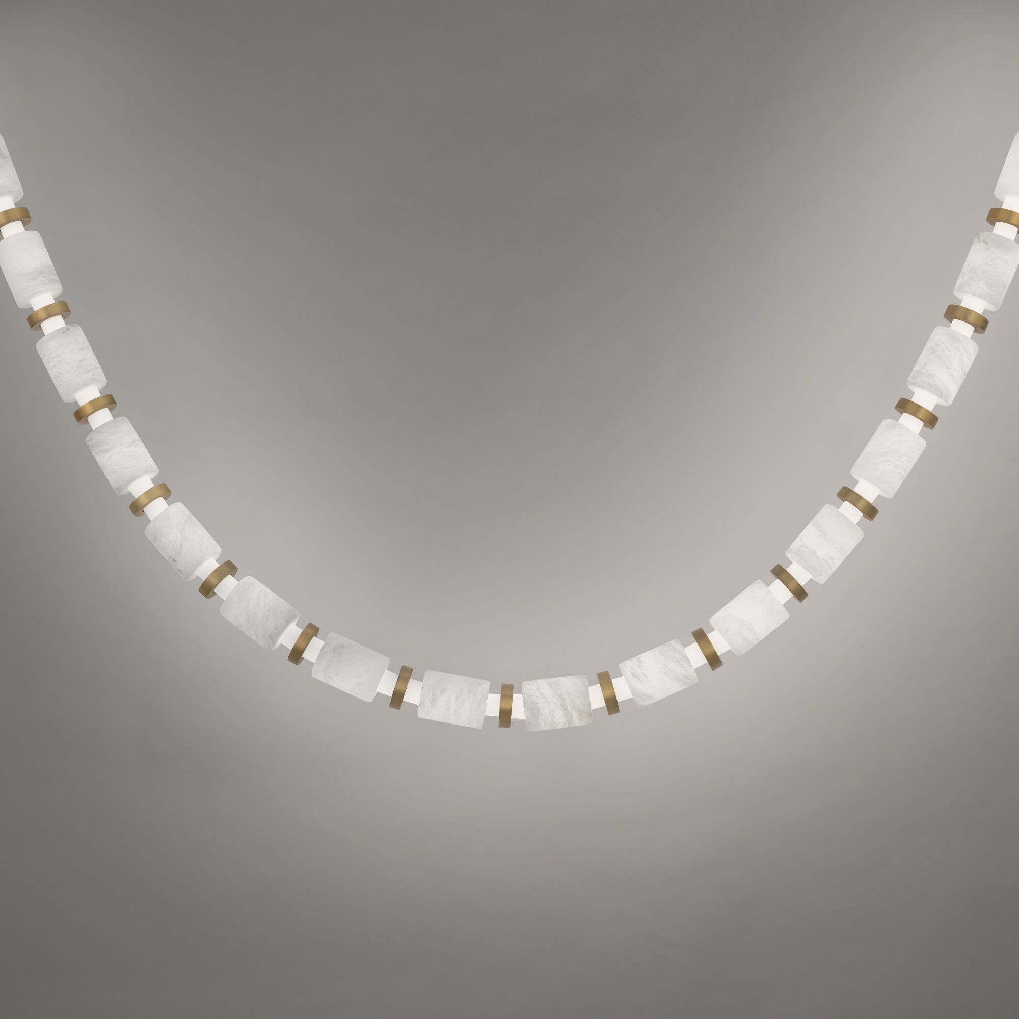 Entice 48 Light 2 inch Aged Brass Pendant Ceiling Light in 4000K