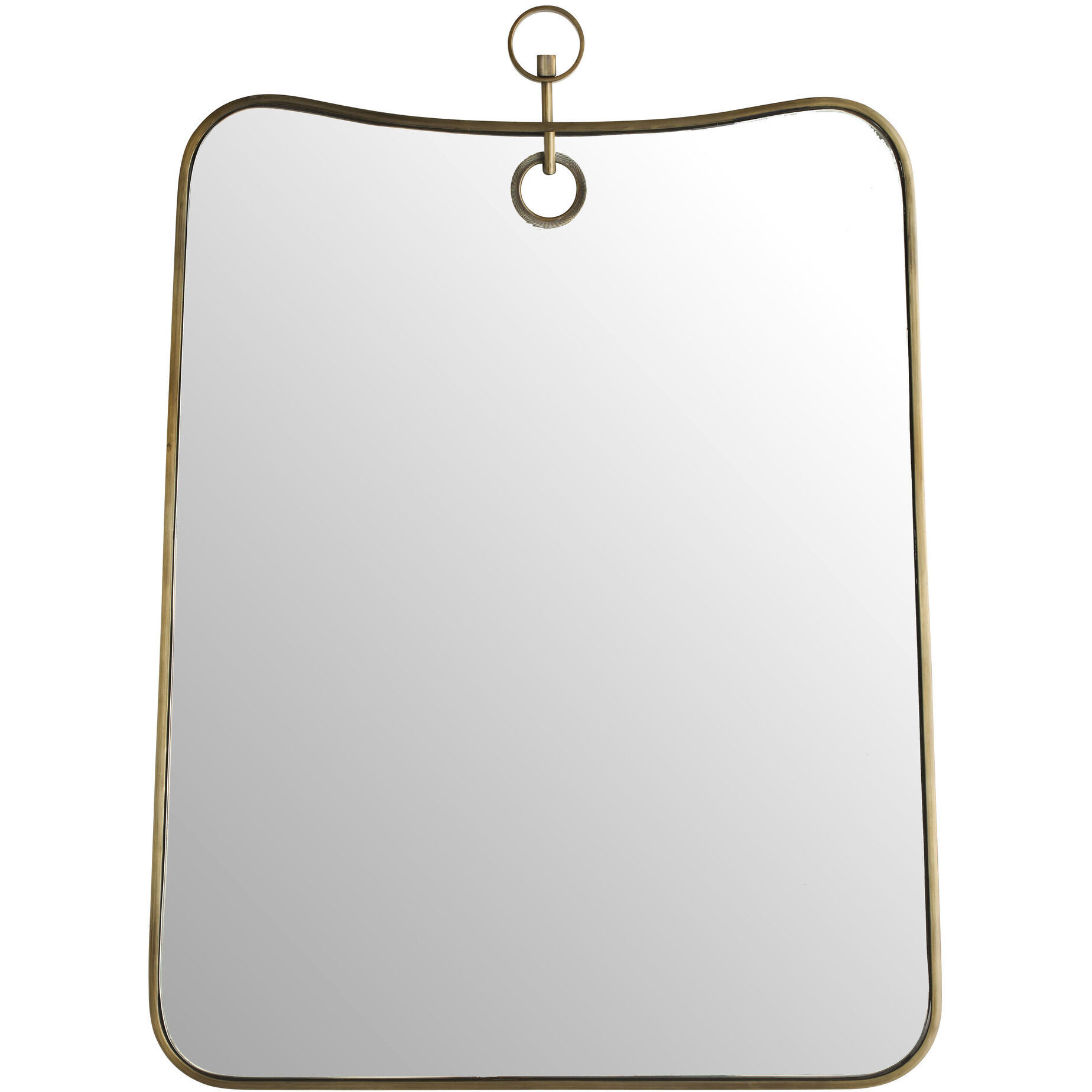 Lennox 45 X 33 inch Antique Brass Mirror