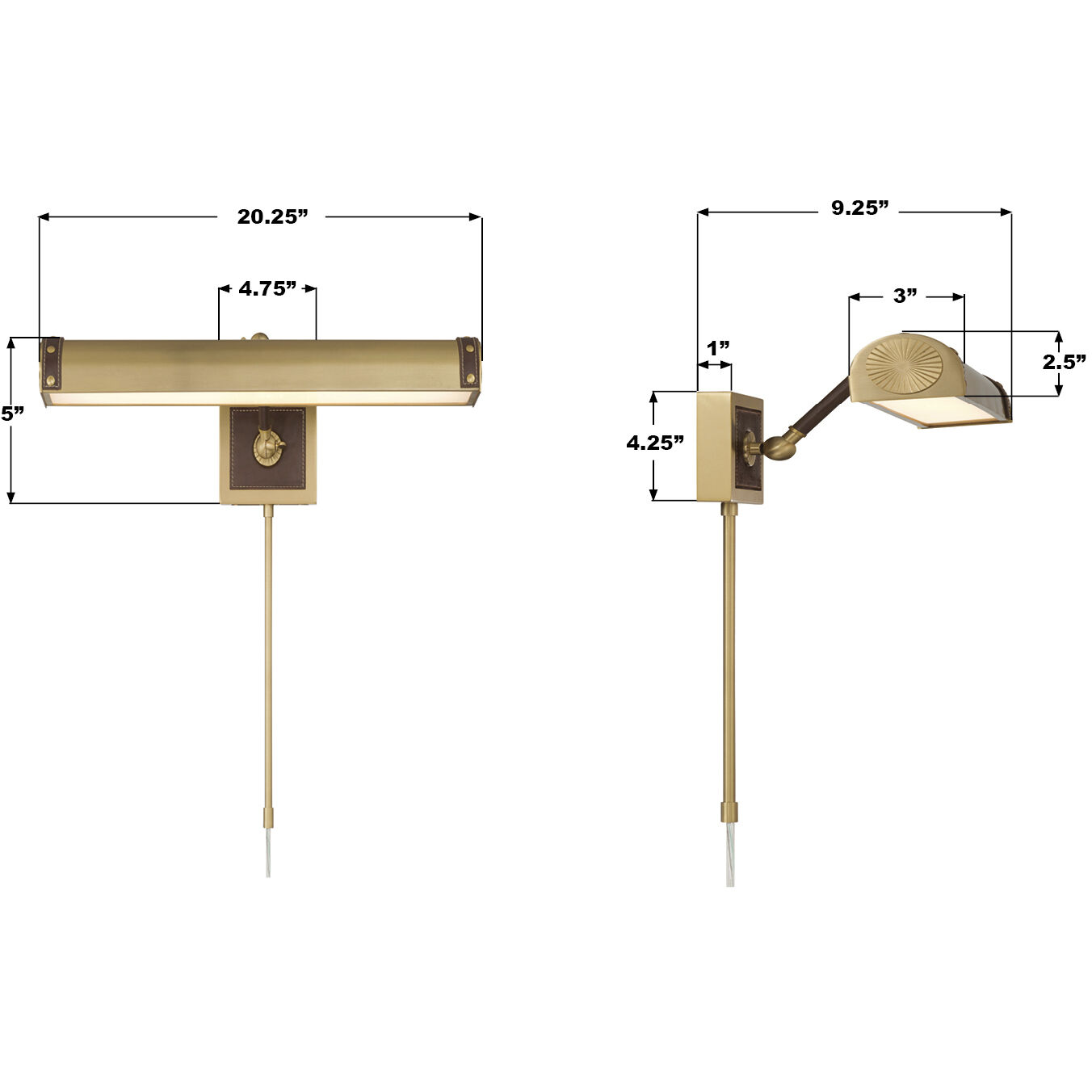 Callahan 22 watt 20.25 inch Luxe Gold Picture Light Wall Light