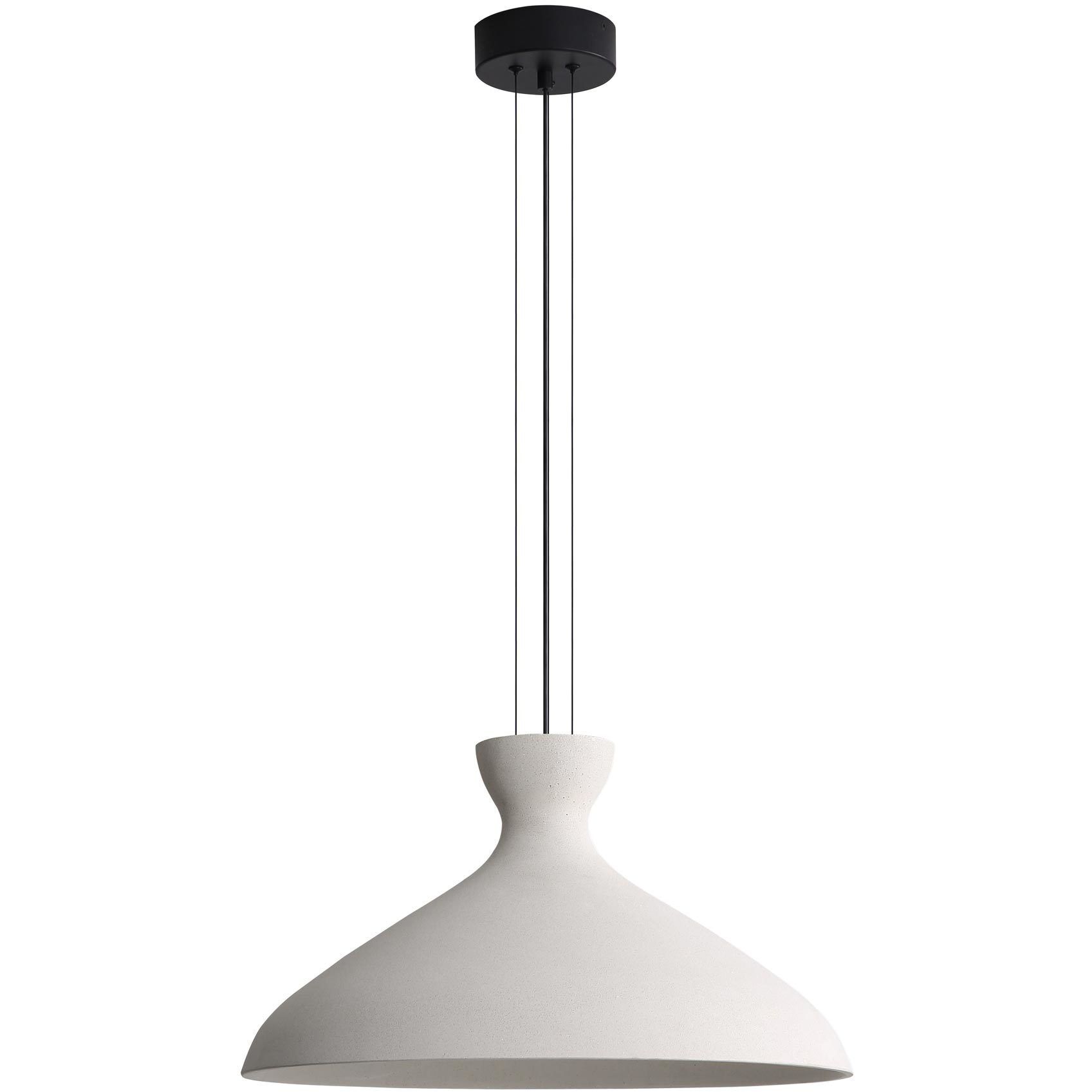 Aethera Pendant Ceiling Light in White Sandstone Cement