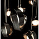 Riza 10 Light 41 inch Ink Mobile Pendant Ceiling Light
