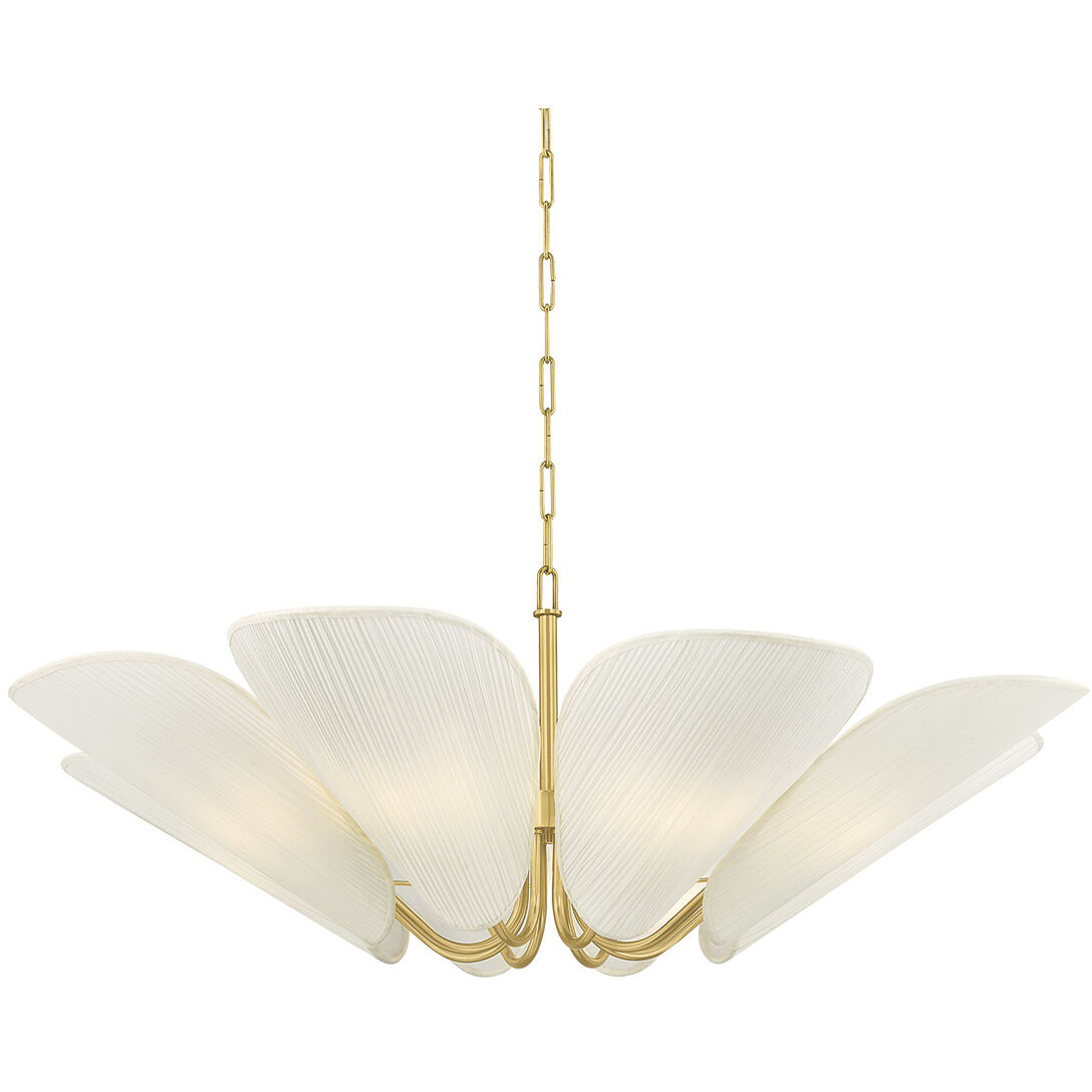 Winifred 8 Light 36.25 inch Aged Brass Chandelier Ceiling Light